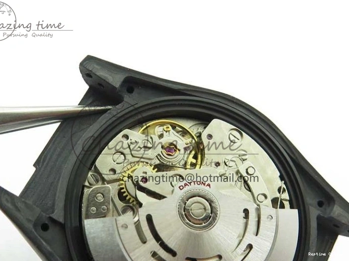 1218 WrinkleFree Daytona DIW Carbon OMF Best Edition Carbon Black Dial Red Hand on Black Nylon Strap A 2846